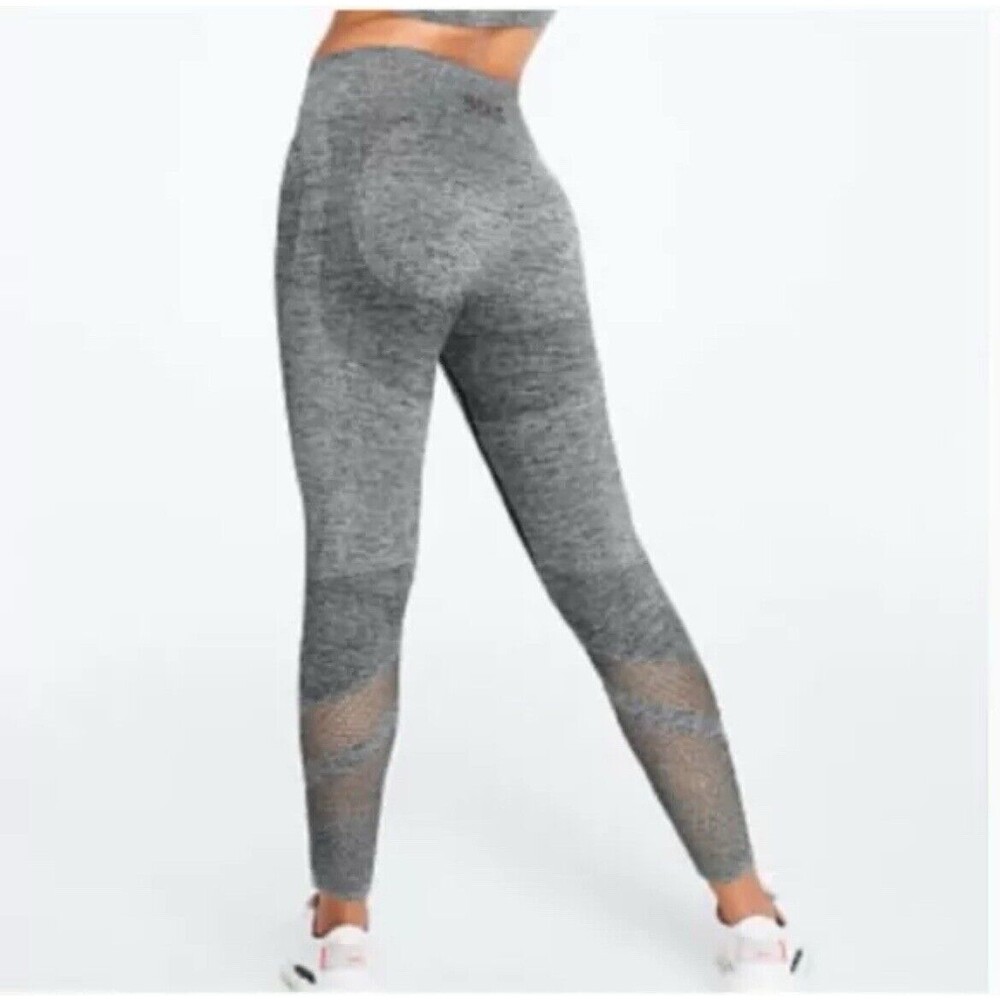 VS PINK Heather Gray Women’s Regular Seamless Leggings Small Full Length